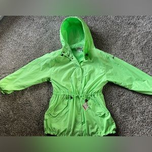 Obermeyer Vintage Ski Snow Jacket, M/L, lime sherbet color